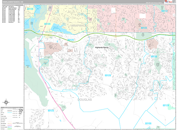 Highlands Ranch Wall Map